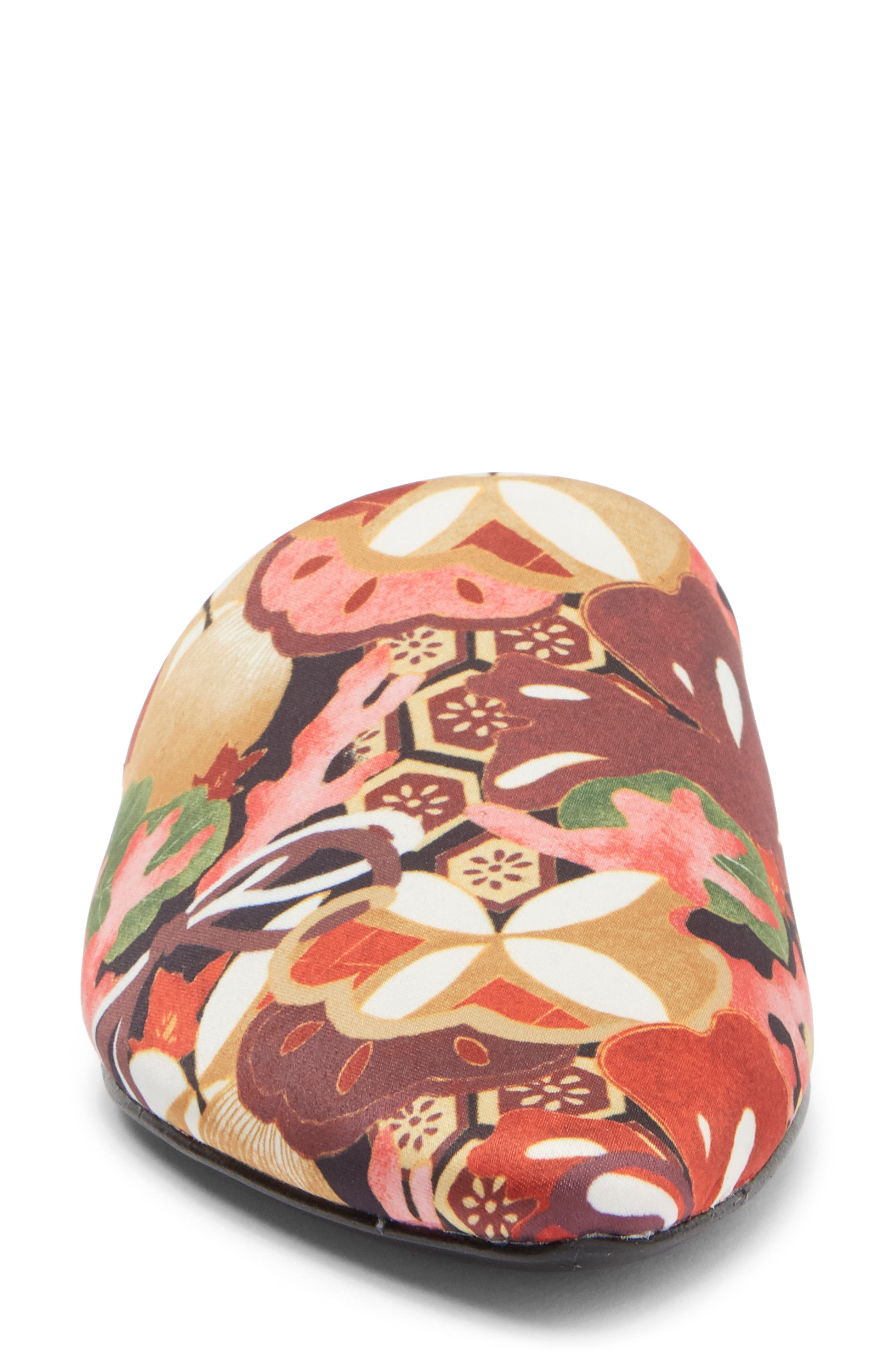 Natori Adore Pointed Toe Satin Mule, Alternate, color, 