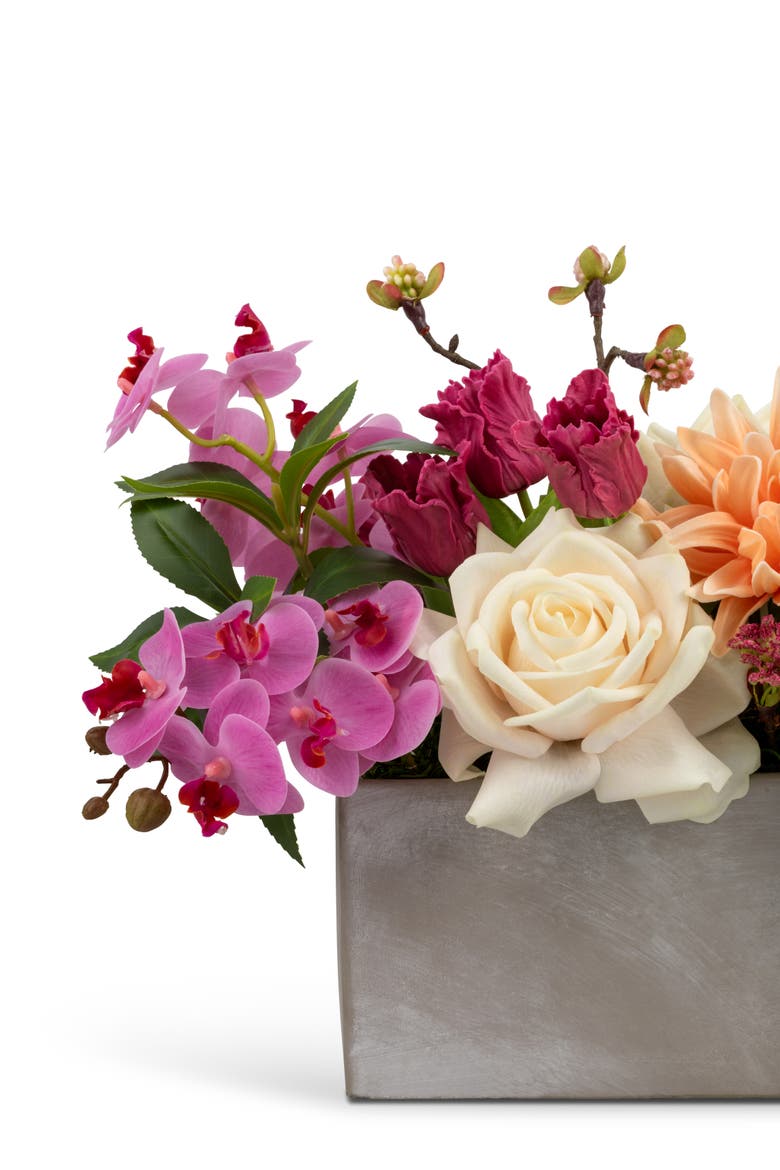 Francesca RealTouch Mixed Floral Centerpiece, Alternate, color, Multicolor