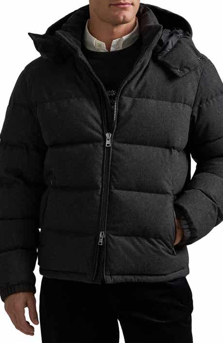 Polo Ralph Lauren Decker Performance Wool Blend Hooded Down Jacket