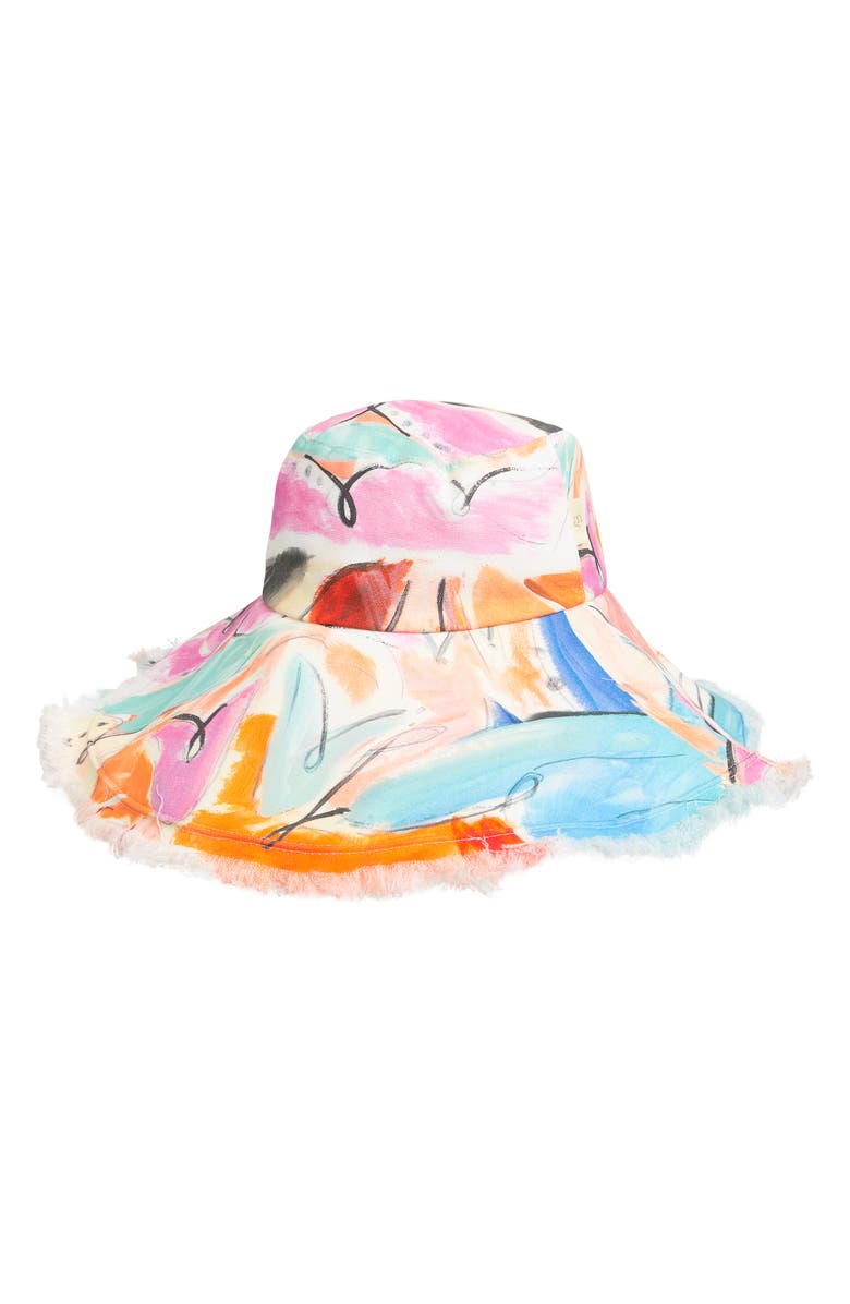 Ted Baker London Elkin Bloom Oversize Sun Hat, Main, color, Pale Pink