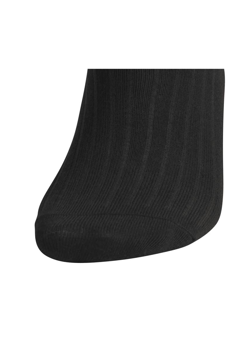 Gender Inclusive Originals Trefoil Rib Crew Socks, Alternate, color, BLACK/ GREY