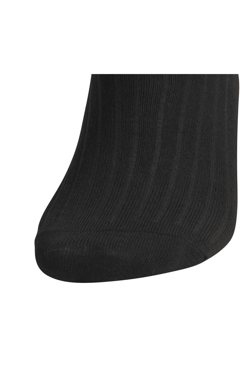 adidas Gender Inclusive Originals Trefoil Rib Crew Socks, Alternate, color, Black/ Grey