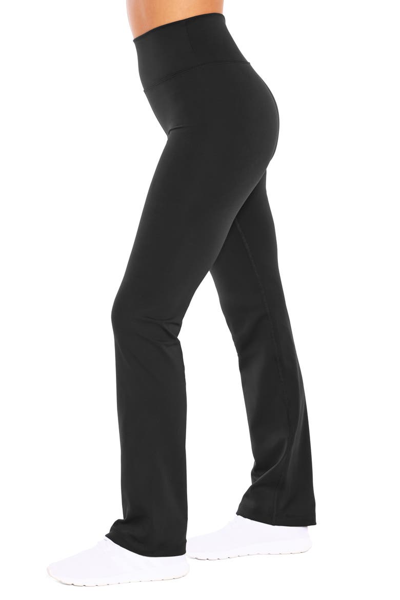 Barely Flare Pants, Alternate, color, BLACK