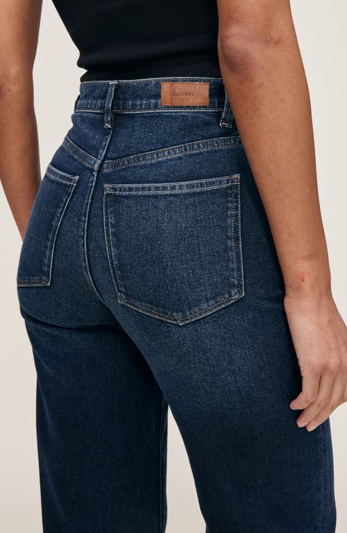 Dl1961 Karmine Refined Wide Leg Sculptsystem High Waist Jeans (dark Sea) Karmine Refined Wide Leg Sc In Blue