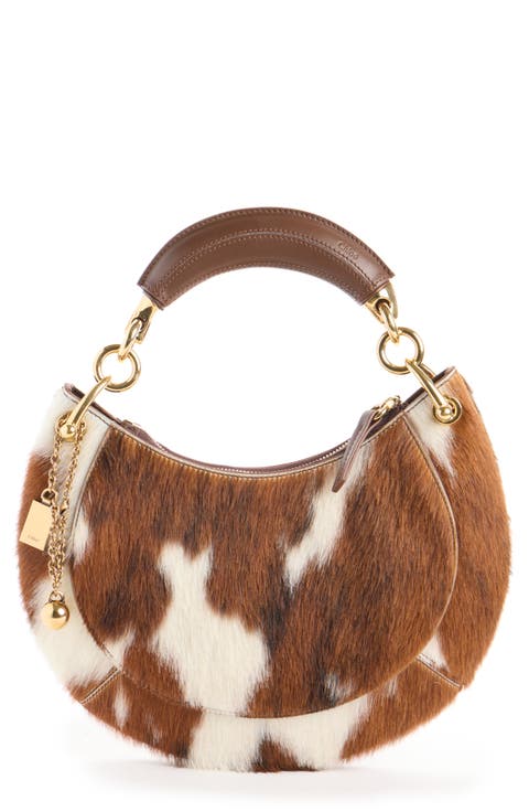 Banana Genuine Calf Hair Hobo Bag