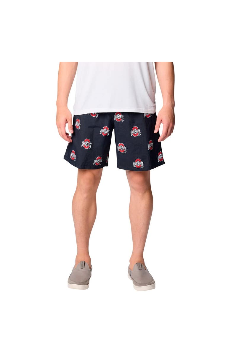 Columbia Men's Columbia Black Ohio State Buckeyes Big & Tall Backcast Shorts, Main, color, Black