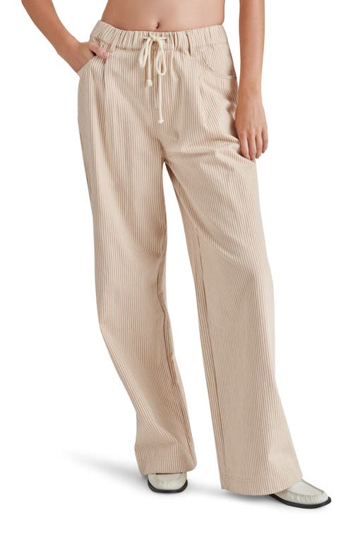 STEVE MADDEN STEVE MADDEN MINORCA STRIPE DRAWSTRING COTTON PANTS