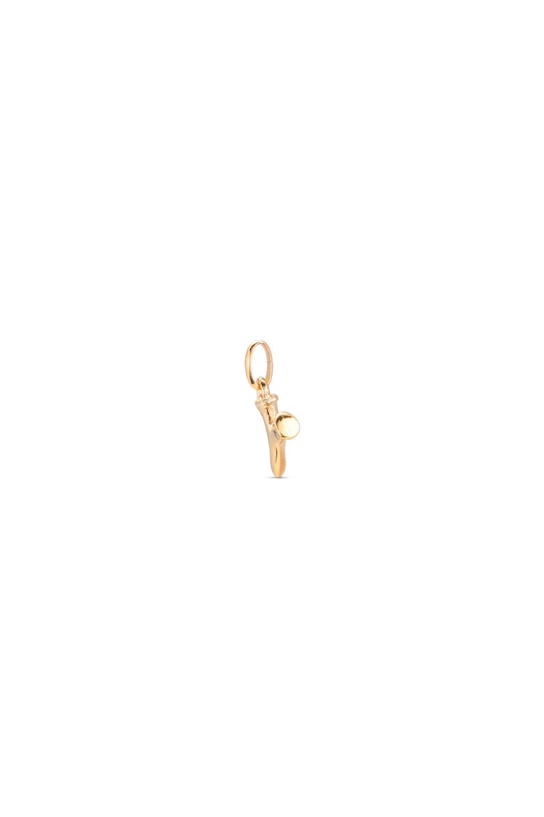 18K Gold-Plated Letter Y Charm, Alternate, color, Gold