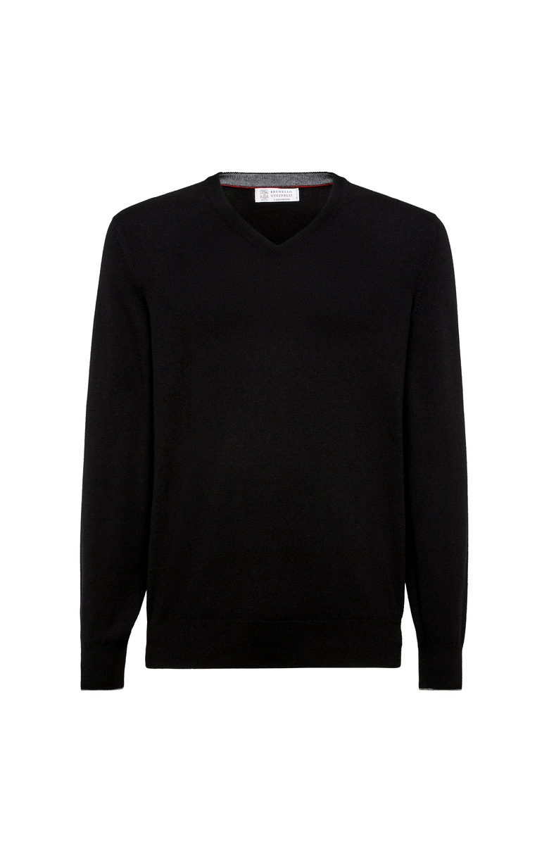 Brunello Cucinelli Cashmere sweater, Main, color, Black