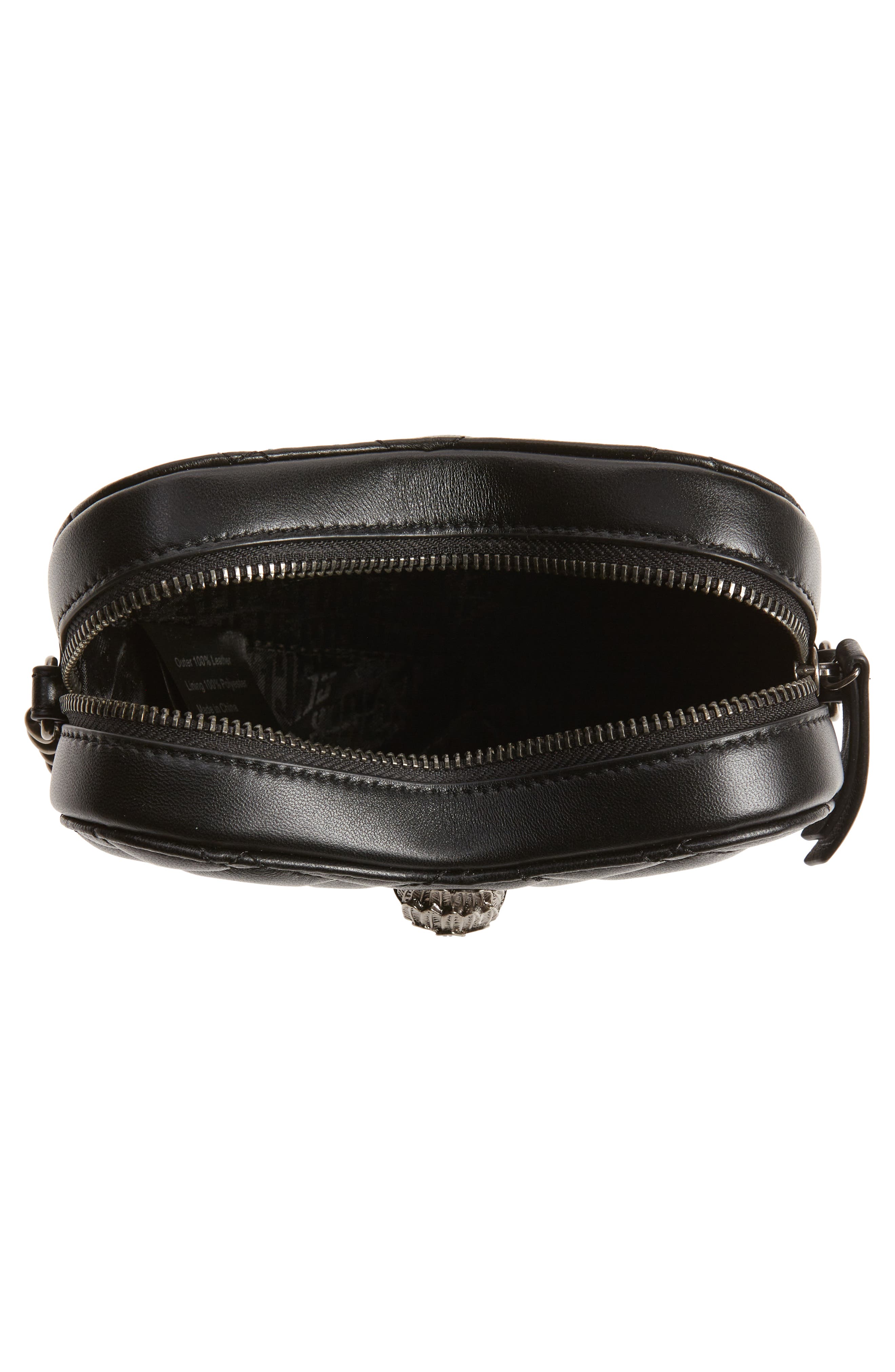 Kurt Geiger London Kensington Heart Crossbody Bag, Alternate, color, Black