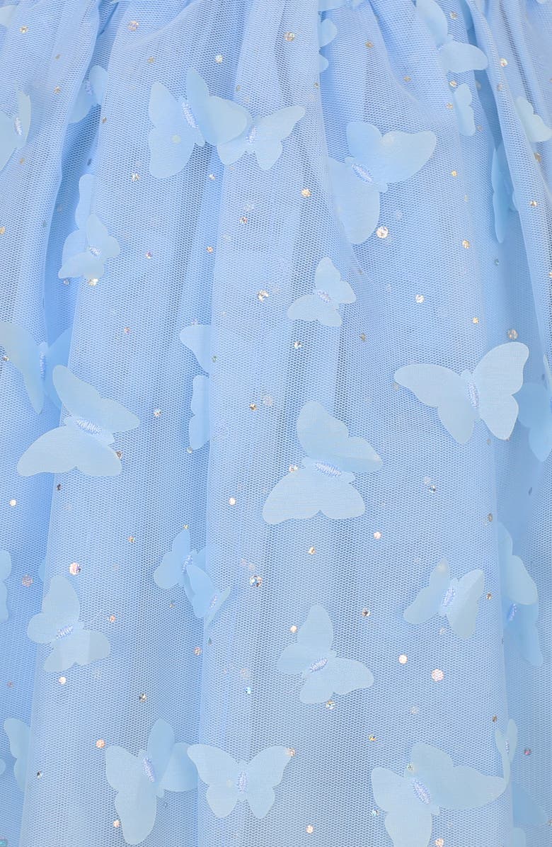 Zunie Kids' 3D Butterfly Dress, Alternate, color, Blue