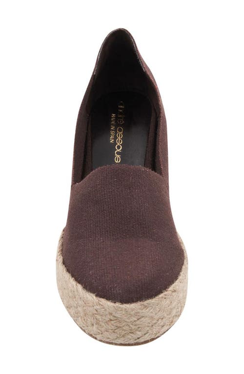 Andre Assous André Assous Patti Espadrille Wedge In Cocoa Powder