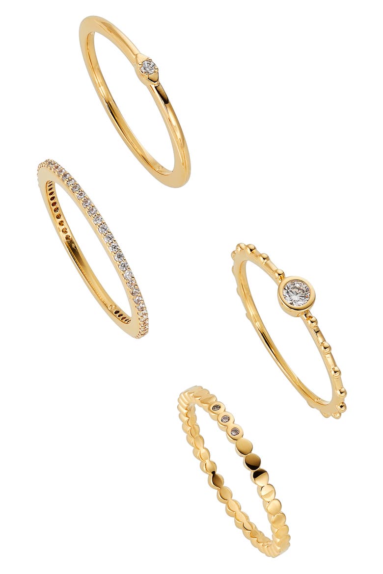 Daylight Stacking Rings, Main, color, GOLD