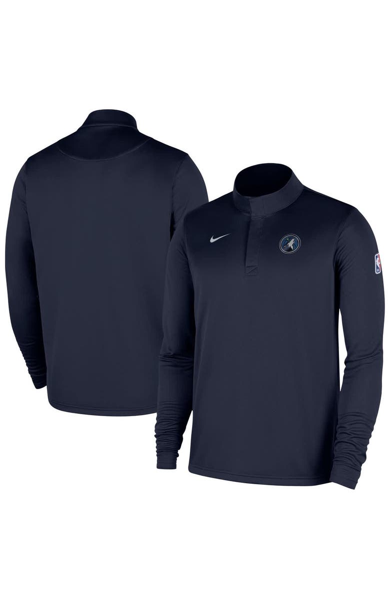 Nike Men's Nike Navy Minnesota Timberwolves 2025/26 Authentic Coaches Quarter-Zip Dri-Fit Top, Main, color, Navy