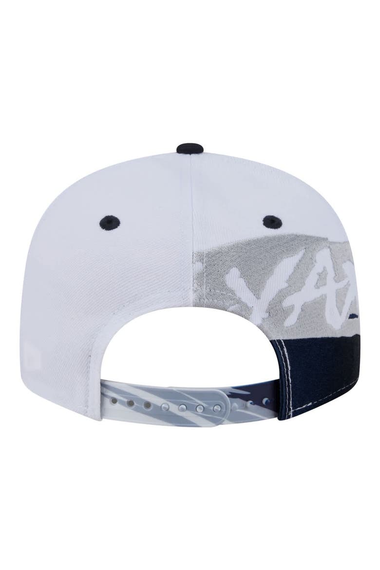 Men's New Era White/Navy New York Yankees 9FIFTY Snapback Hat, Alternate, color, White