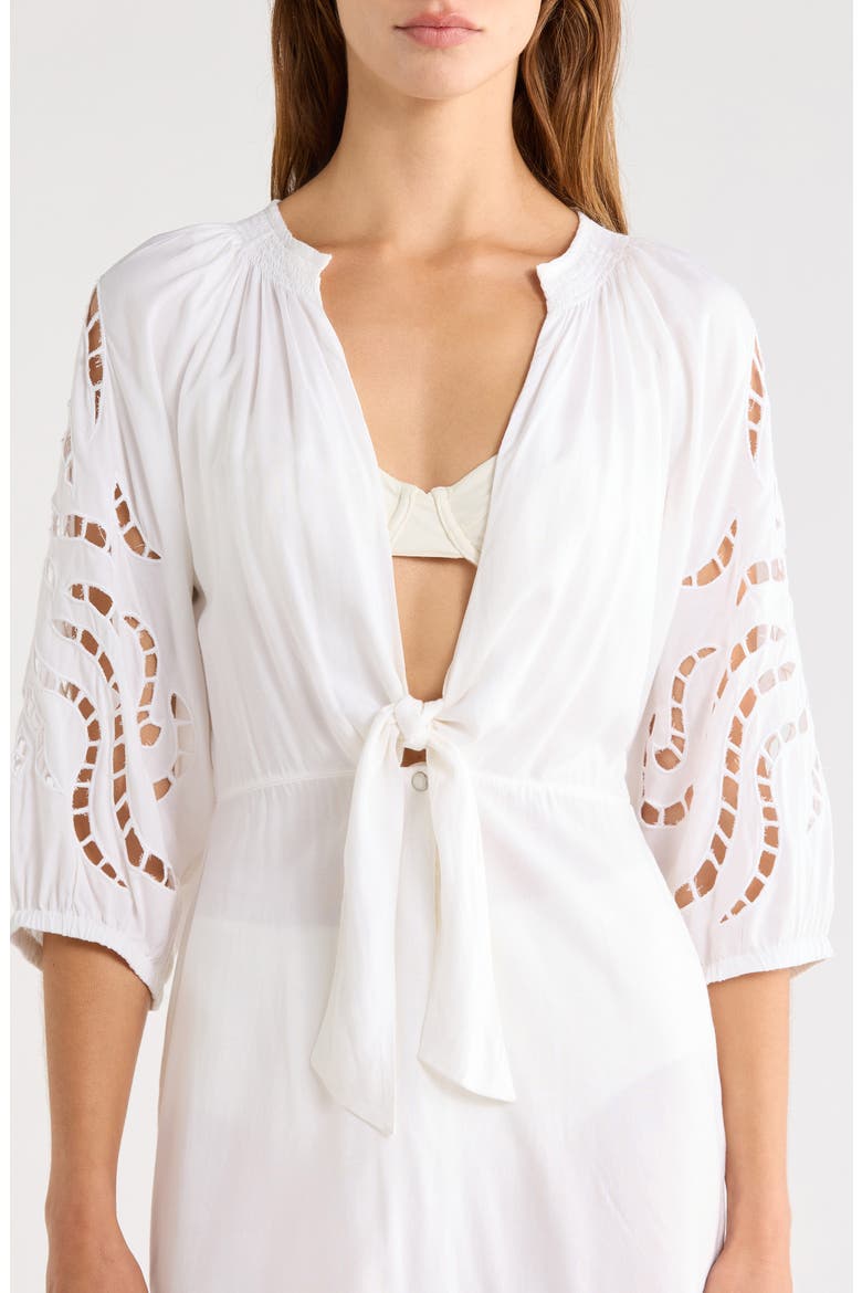 Alice Cover-Up Chemise, Alternate, color, OFF WHITE