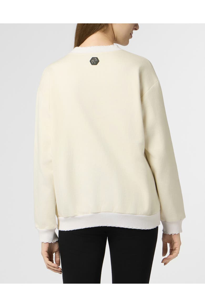Washed Sweatshirt Cannes Tennis Club Women, Alternate, color, OffWhite