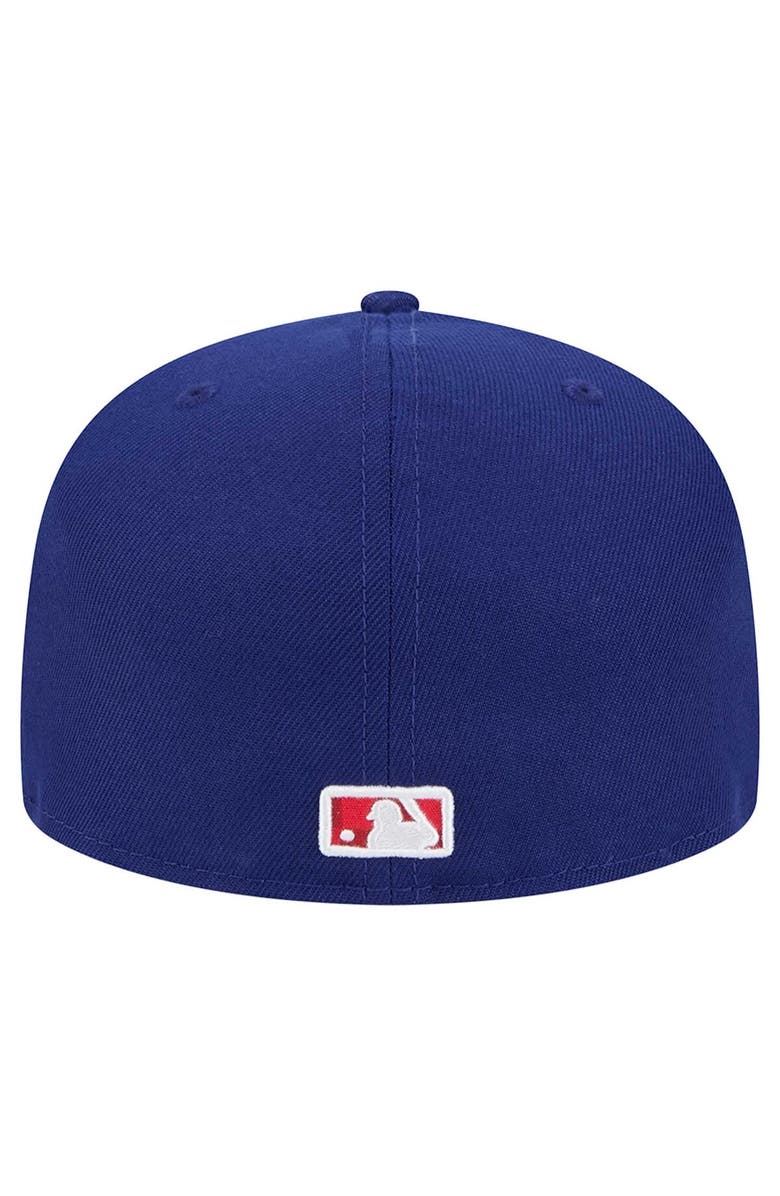 New Era Men's New Era Royal Texas Rangers Checkered Undervisor 59FIFTY Fitted Hat, Alternate, color, 