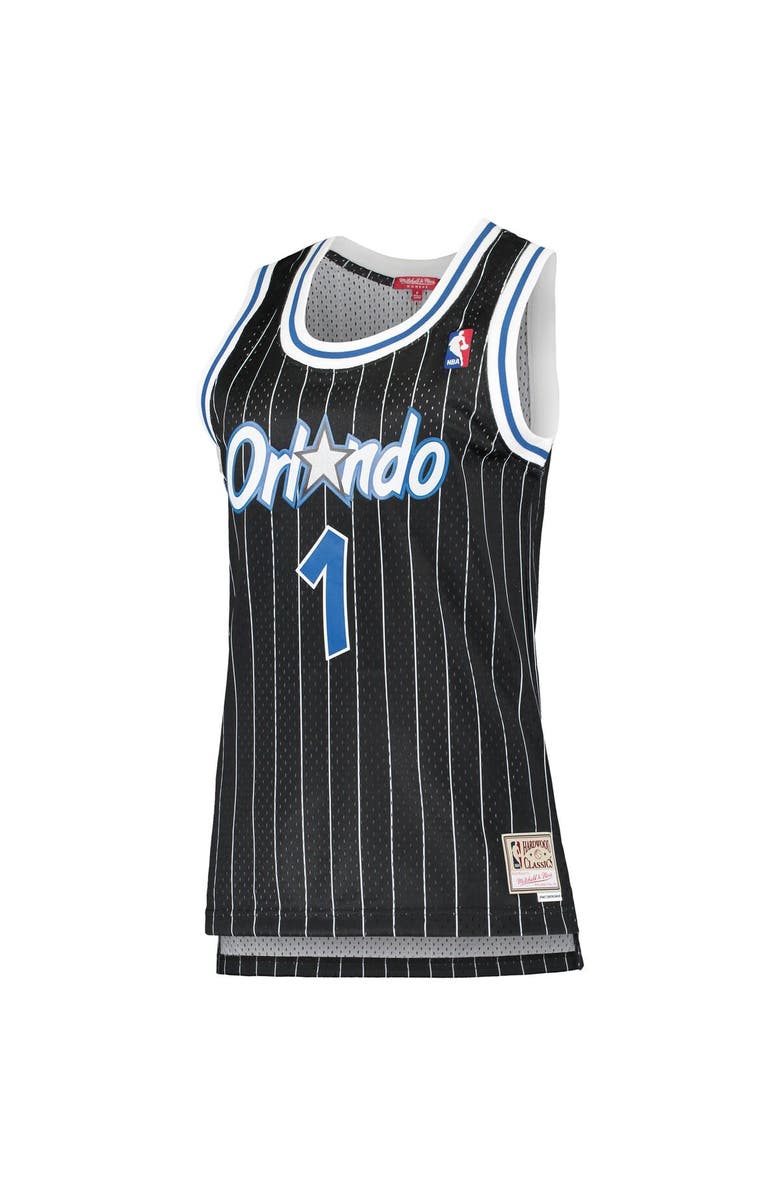 Mitchell & Ness Women's Mitchell & Ness Penny Hardaway Black Orlando Magic 1994/95 Hardwood Classics Swingman Jersey, Alternate, color,