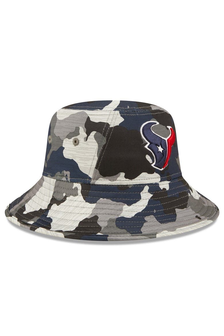 Men's New Era Camo Houston Texans 2022 NFL Training Camp Official Bucket Hat, Alternate, color, Camo