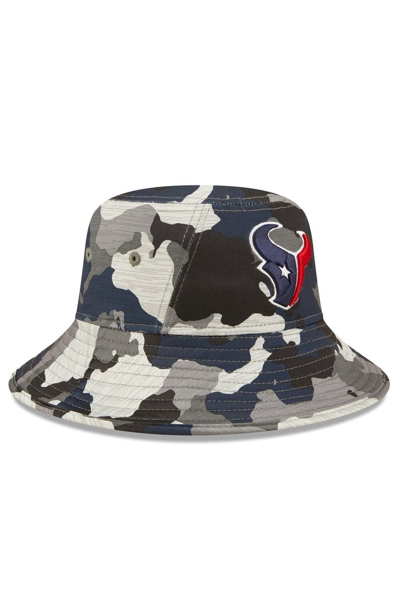 New Era Men's New Era Camo Houston Texans 2022 NFL Training Camp Official Bucket Hat, Alternate, color,