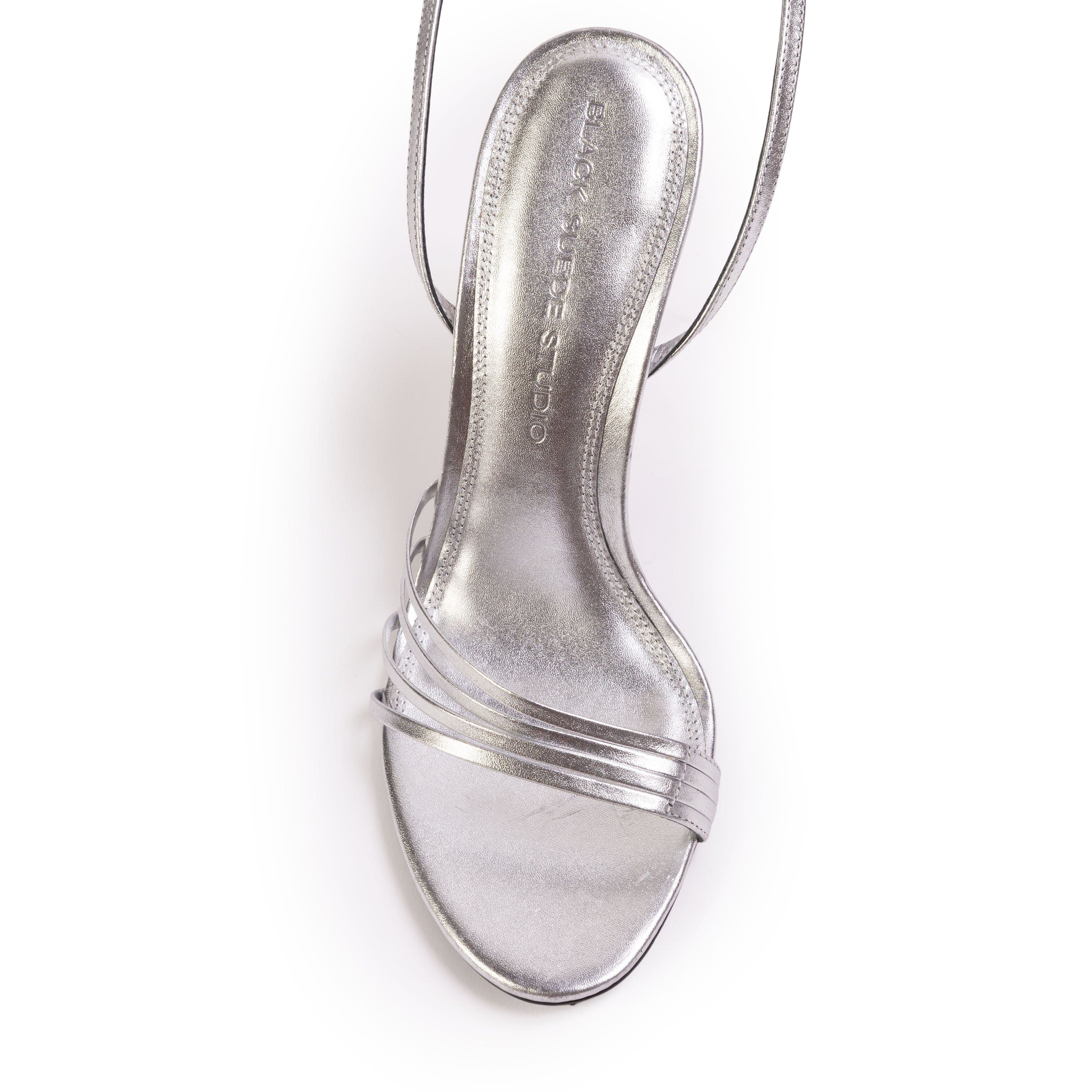 Ella 100 Metallic Sandal, Alternate, color, Silver Metallic