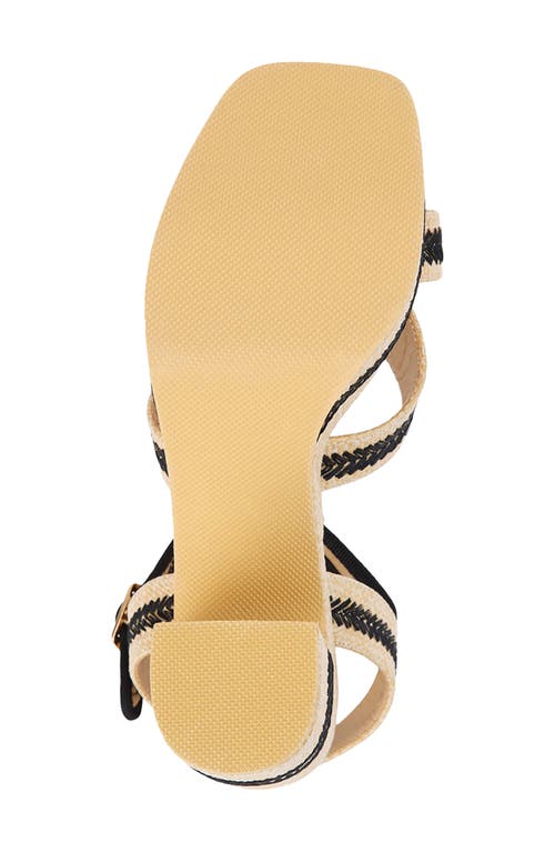 Beach By Matisse Adelaide Natural Raffia Embroidered Platform Ankle Strap Sandals In Natural