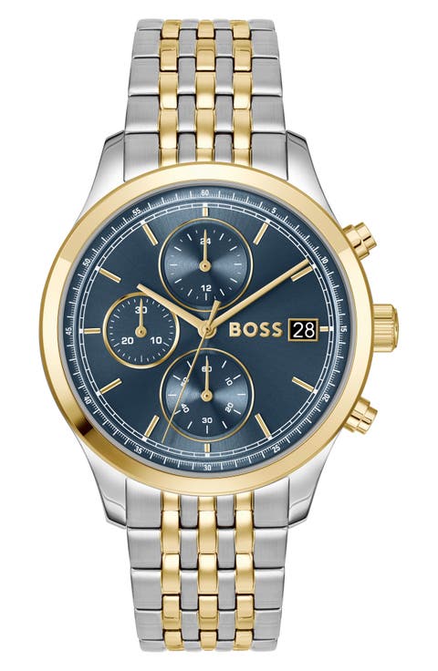 Stratus Chronograph Two-Tone Bracelet Watch, 41mm