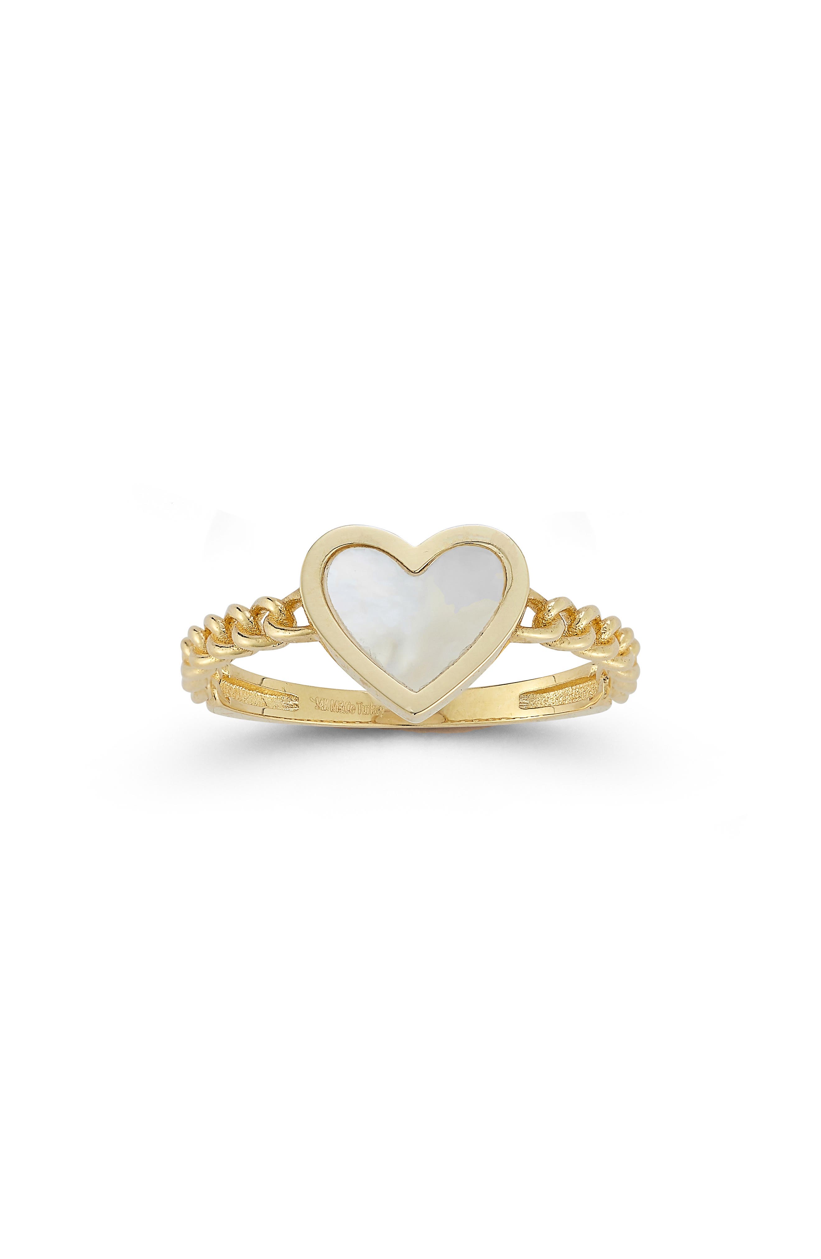 Ember Fine Jewelry Heart Chain Ring