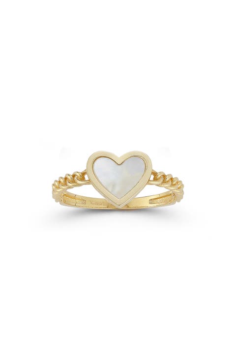 Heart Chain Ring