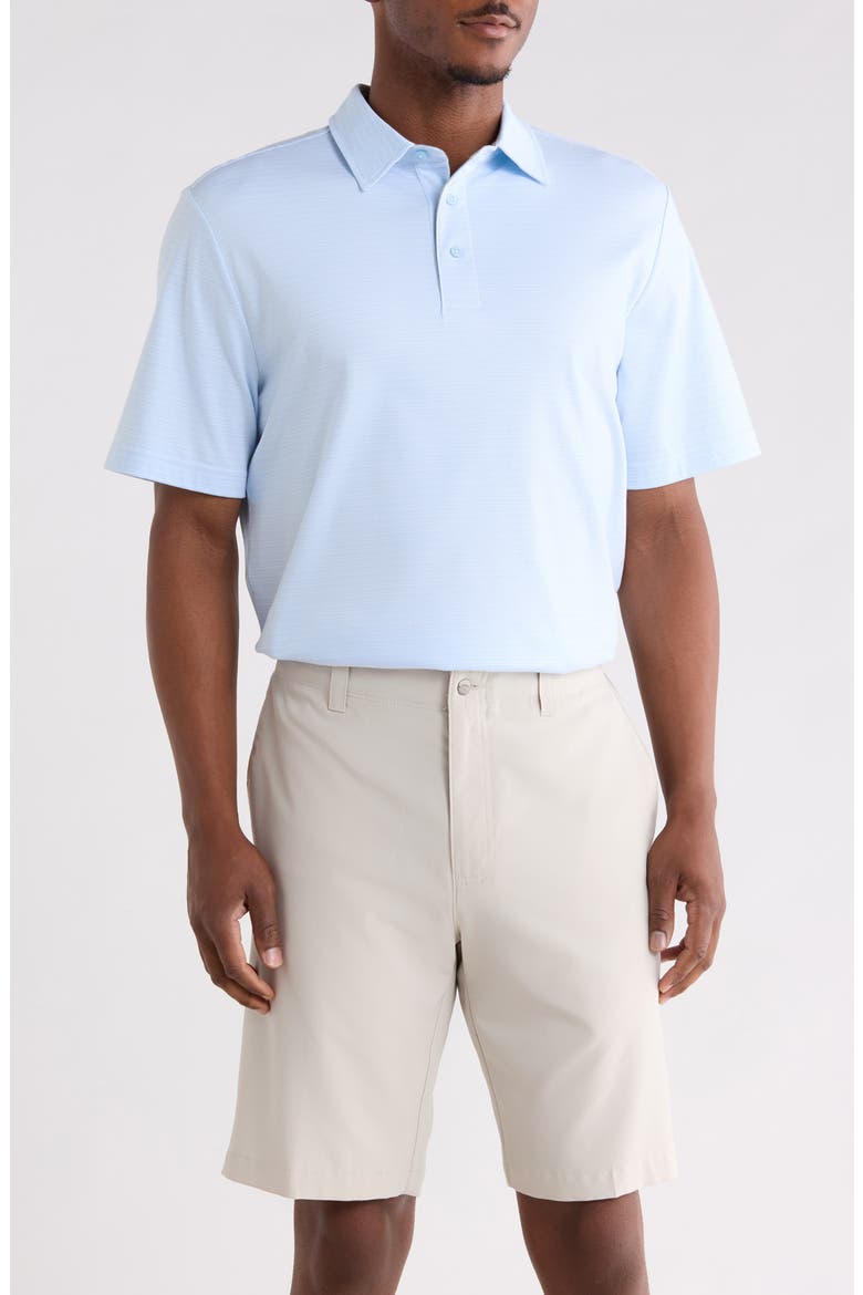 Stripe Cotton Polo, Main, color, SKY