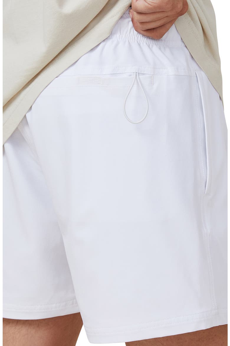 Stretch Swim Shorts, Alternate, color, WHITE