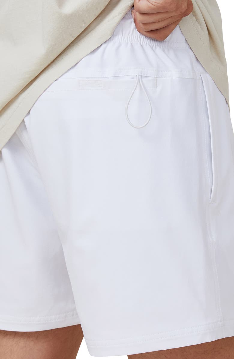 Cotton On Stretch Swim Shorts, Alternate, color, White