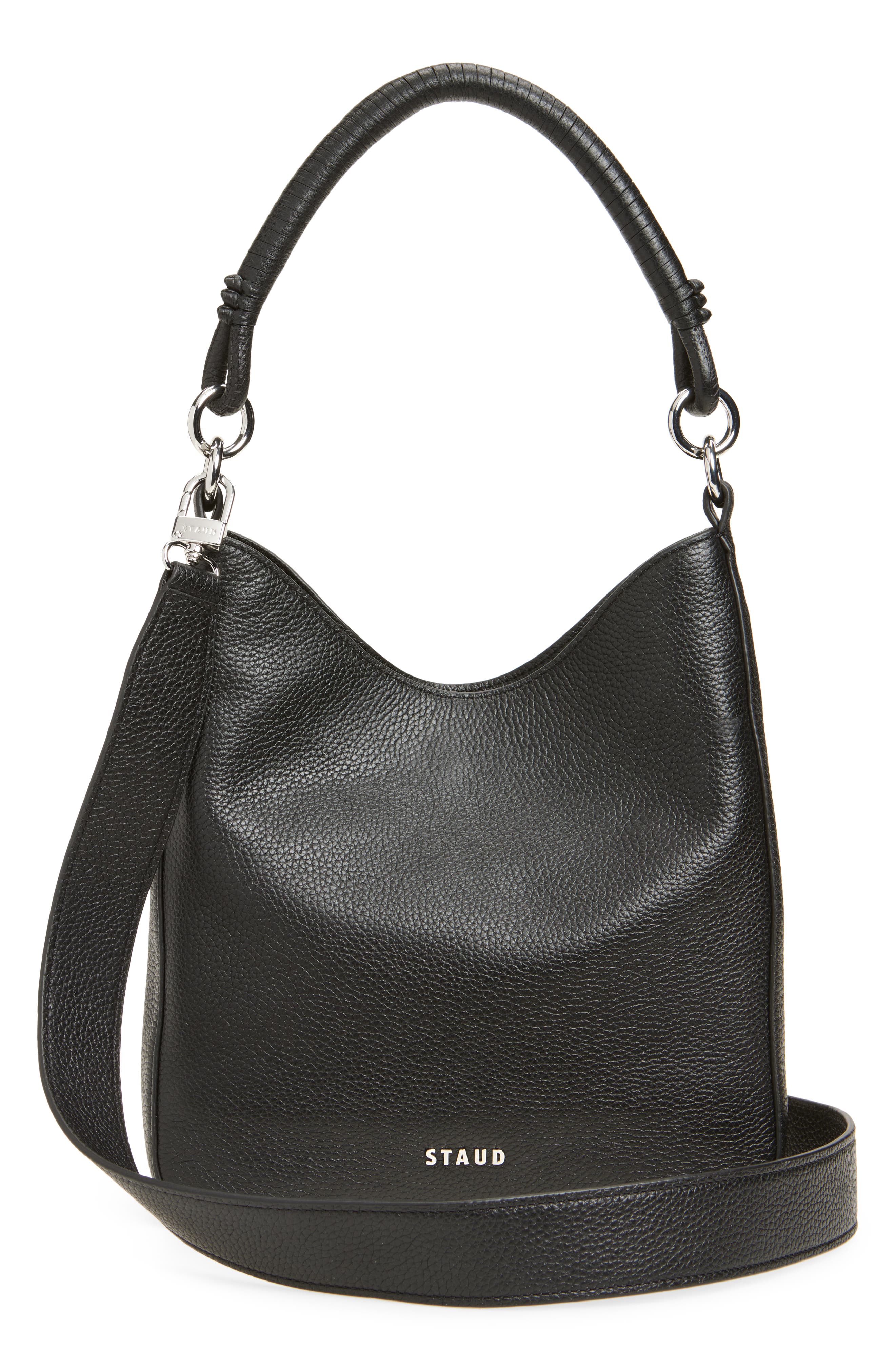 STAUD Mel Leather Shoulder Bag, Alternate, color, 