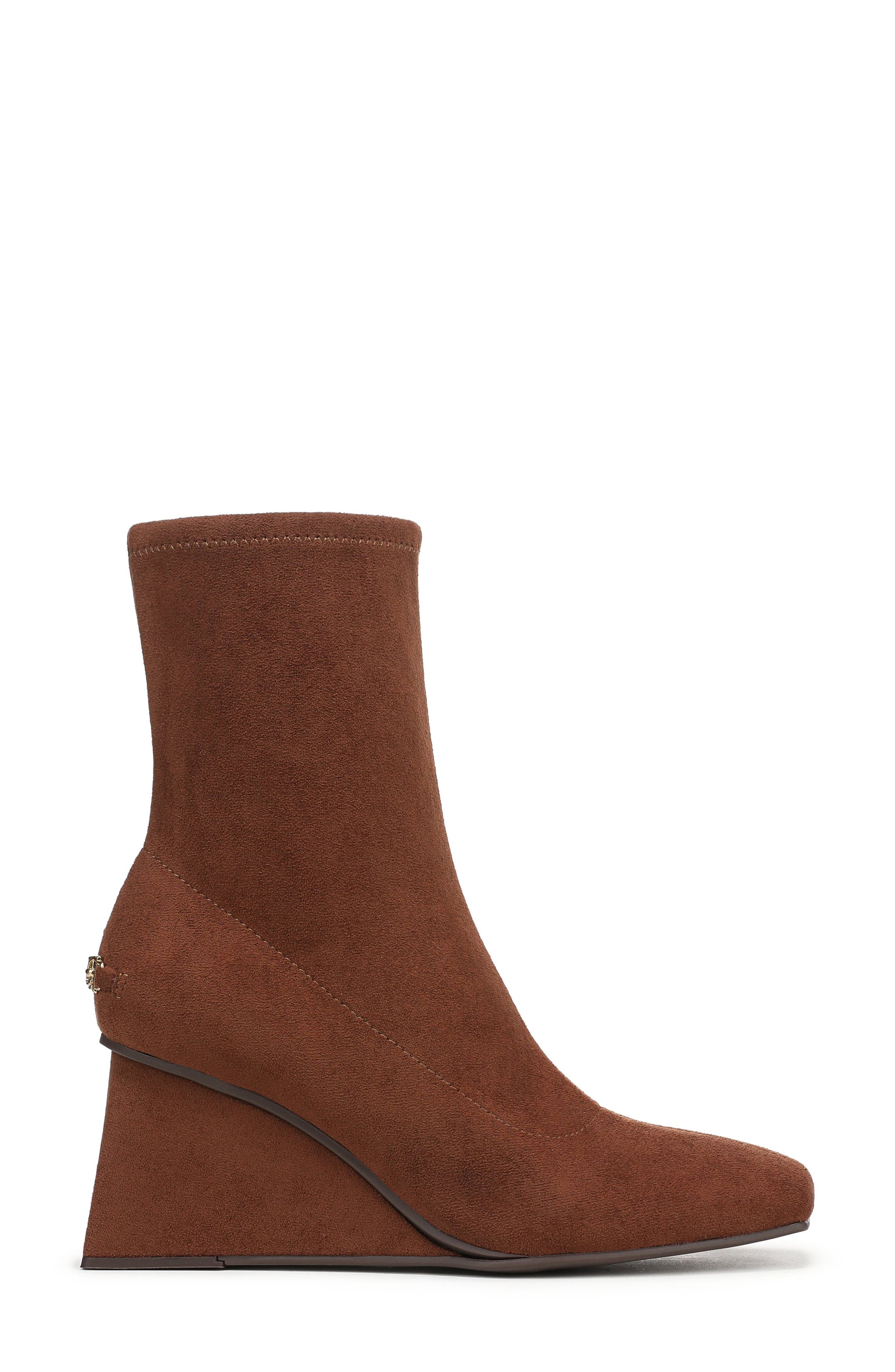 Lia Wedge Bootie, Alternate, color, RICH COGNAC