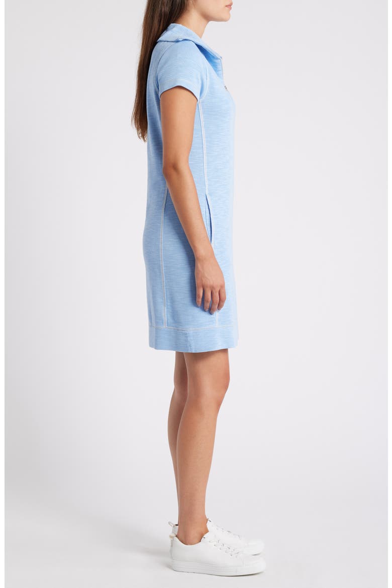 Tobago Bay Half Zip Dress, Alternate, color, LIGHT SKY