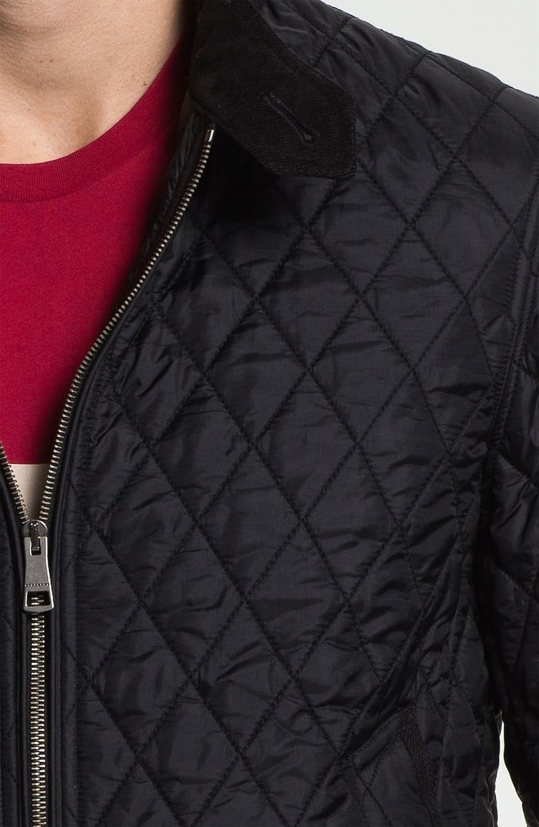 Burberry Brit 'Howson' Quilted Bomber Jacket, Alternate, color,