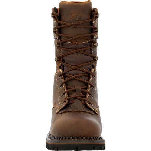 Georgia Boot Waterproof Insulated Amp Lt Logger Composite Toework Boot In Brown
