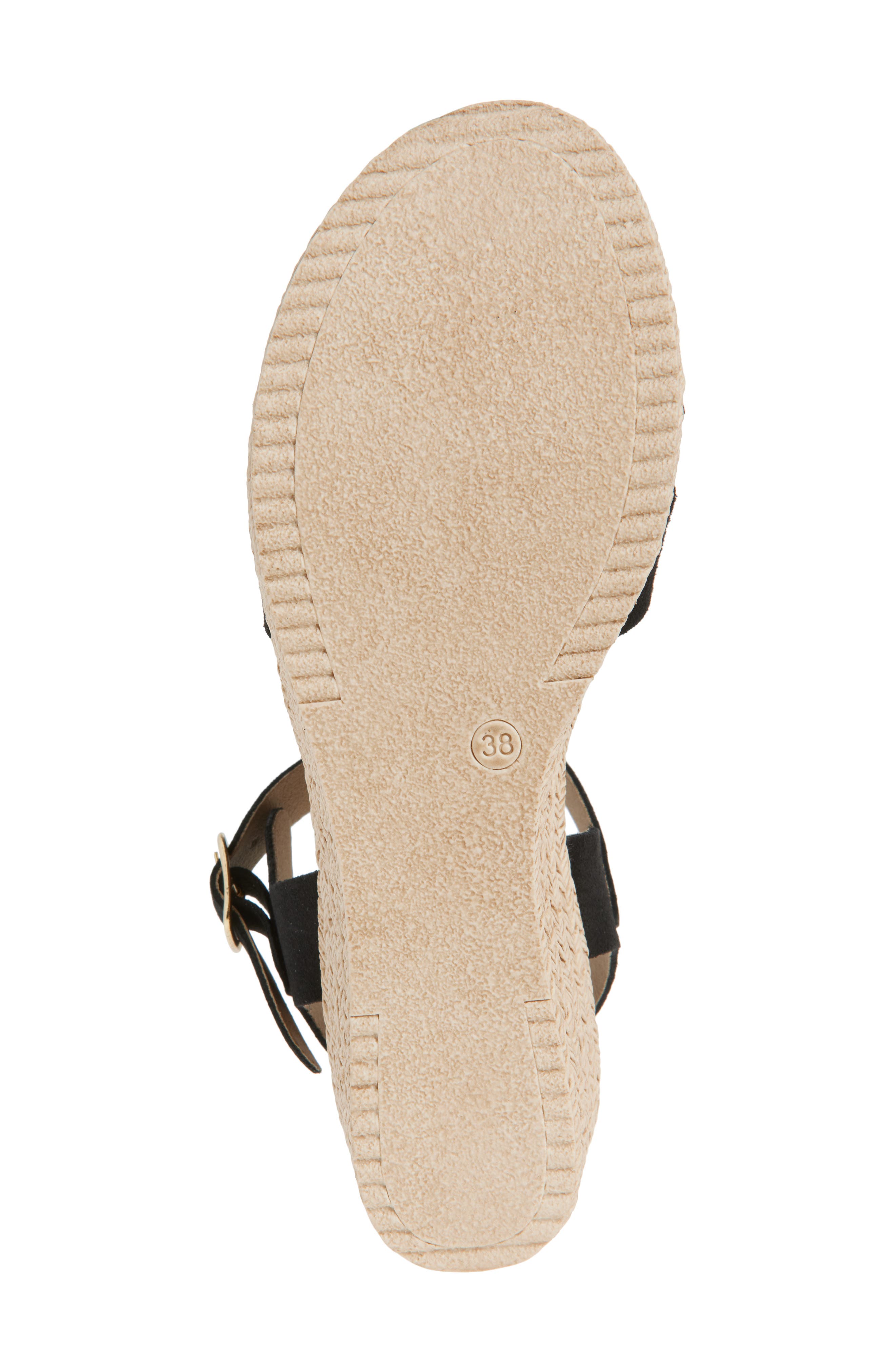 Cordani Bazil Espadrille Ankle Strap Platform Wedge Sandal, Alternate, color, 