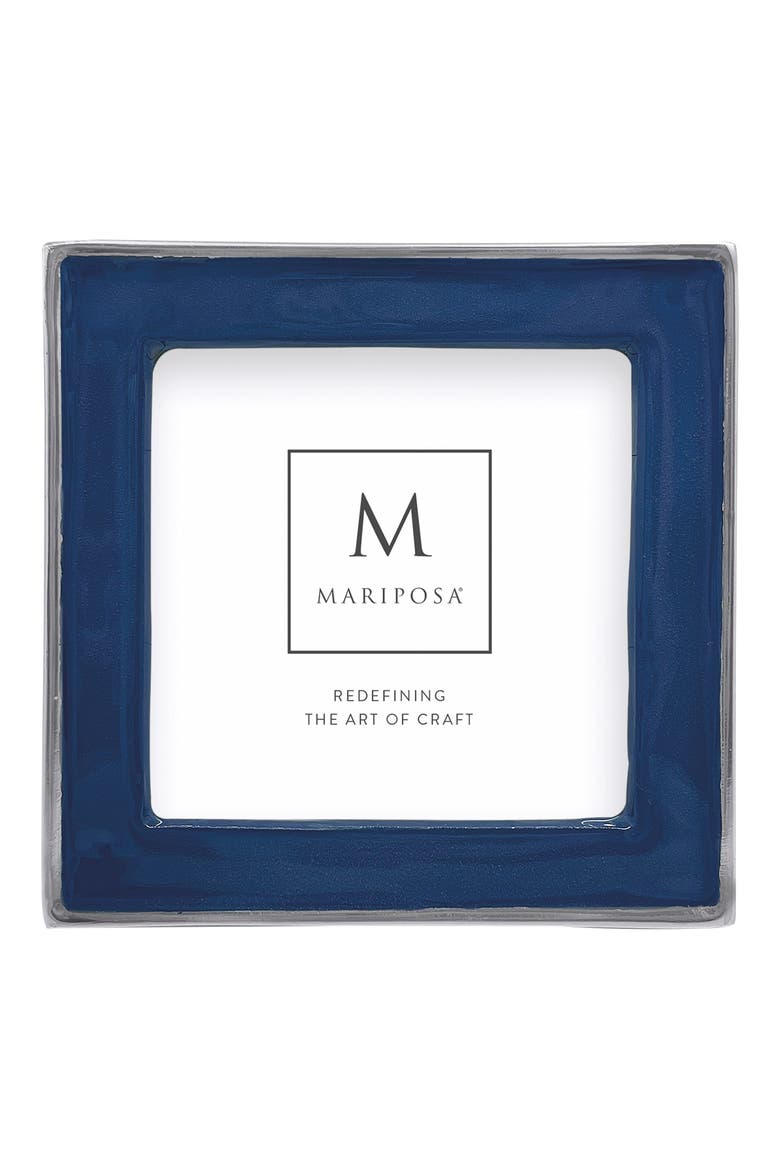 Signature Enamel Picture Frame, Main, color, BLUE