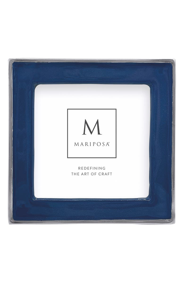 Mariposa Signature Enamel Picture Frame, Main, color, Blue