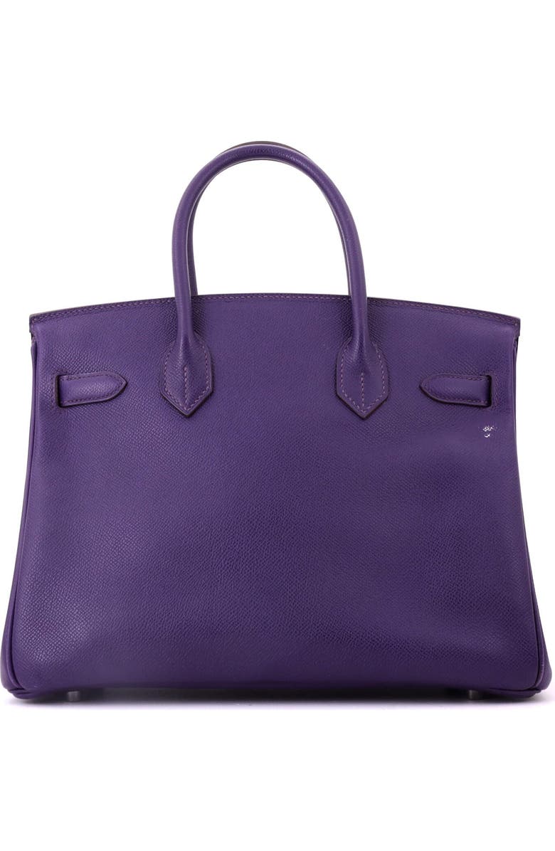 Pre-Owned Hermes Birkin Handbag Purple Epsom with Palladium Hardware 30, Alternate, color, Iris