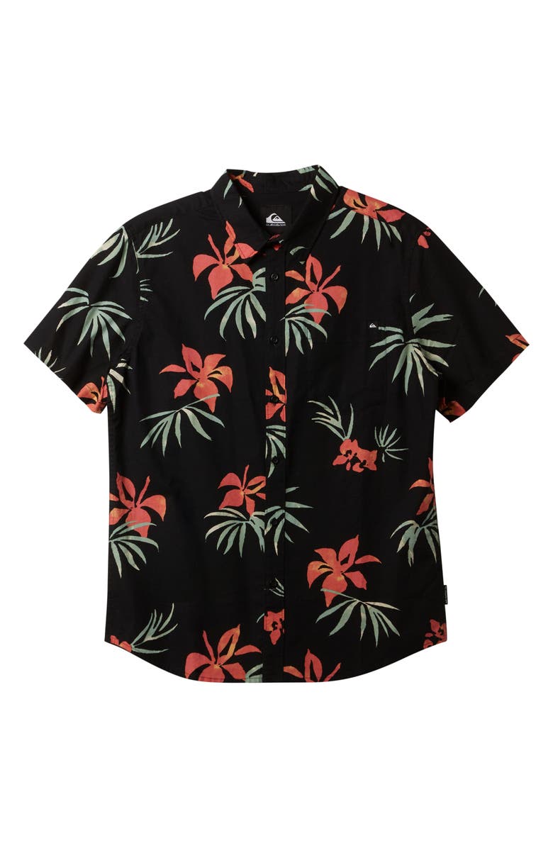 Quiksilver Kids' Apero Classic Short Sleeve Woven Shirt, Main, color,