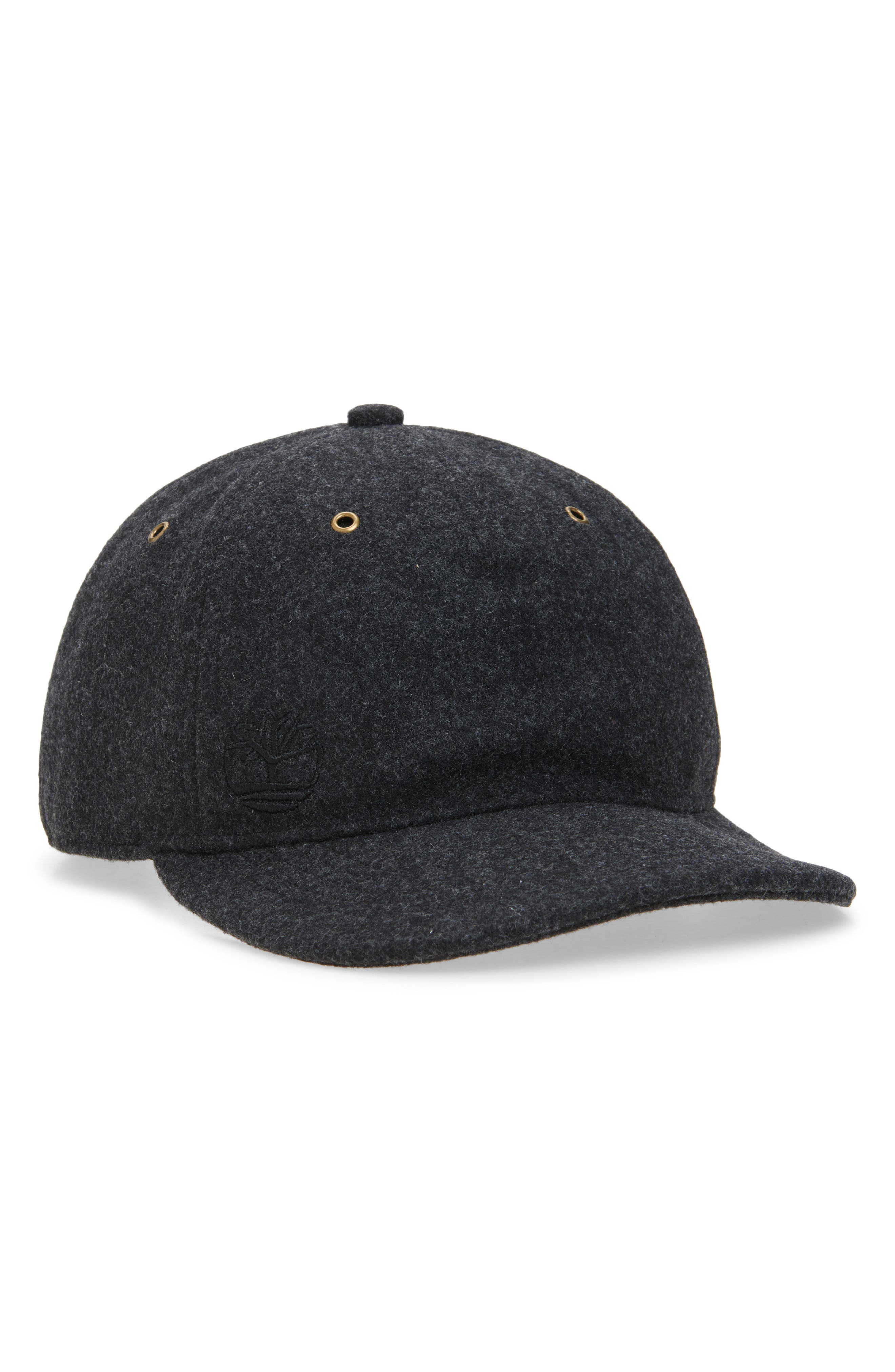 Timberland Allover Wool Blend Baseball Cap