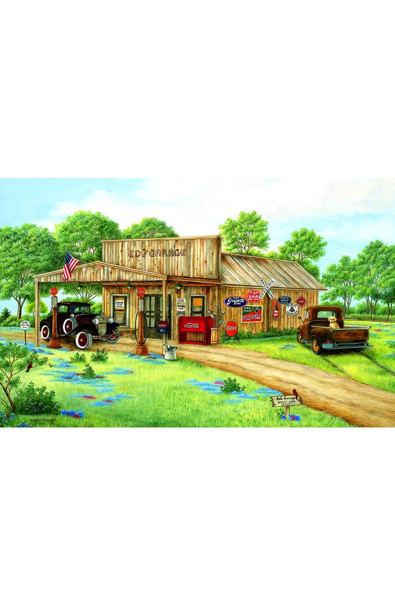 Sunsout Ed's Garage 550 piece Jigsaw Puzzle for Adults, Alternate, color, Multicolor