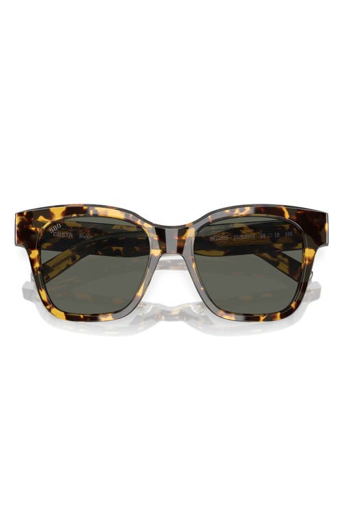Costa Del Mar 54mm Polarized Square Sunglasses In Brown