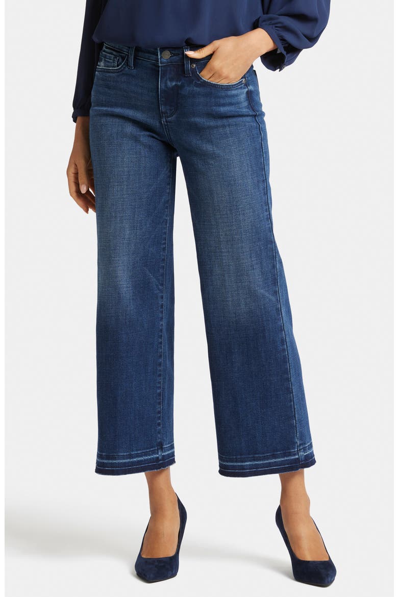 Teresa Release Hem Ankle Wide Leg Jeans, Main, color, MOONLIGHT
