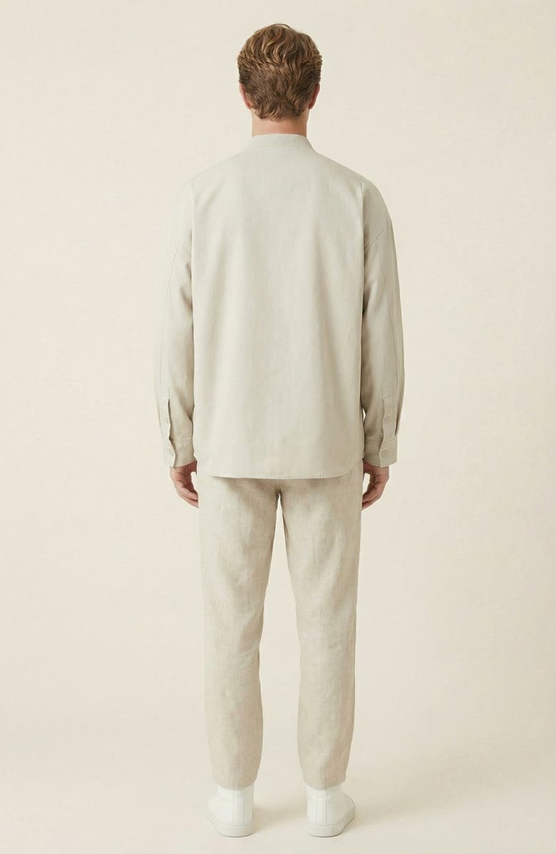 Modenaire Stand Collar Long Sleeve Jacket, Alternate, color, Light Beige