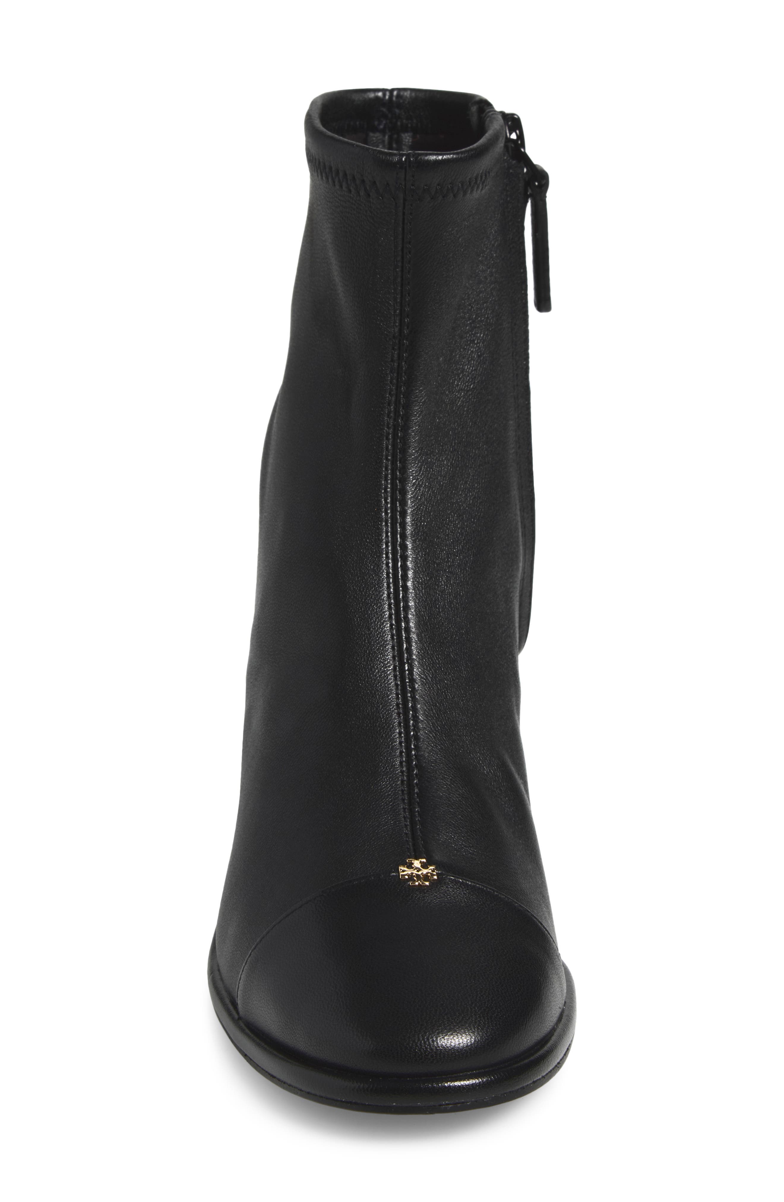 Cap Toe Bootie, Alternate, color, PERFECT BLACK