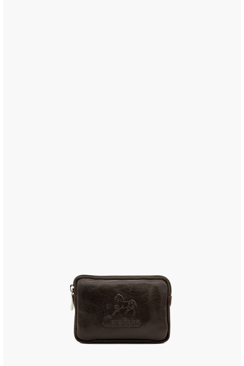 Gentleman Leather Coin Purse 534, Main, color, Brown